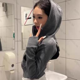 European and American High Street Gothic Fashion Trend Versatile Slimfit Zipper Hoodie Streetwear Harajuku Women Slim Fit Hoodie