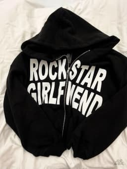 English printed hooded zipper sweatshirt casual trendy street fashion sweet and cool Harajuku daily wear classic and fashionable