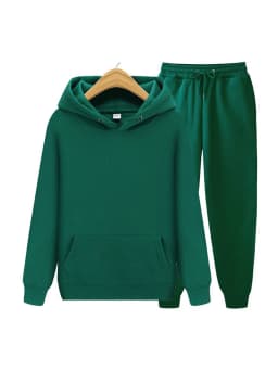 2024 new Men's ladies casual wear suit sportswear suit solid color pullover + pants suit autumn and winter fashion suit