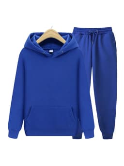 2024 new Men's ladies casual wear suit sportswear suit solid color pullover + pants suit autumn and winter fashion suit