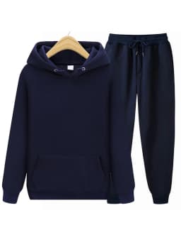 2024 new Men's ladies casual wear suit sportswear suit solid color pullover + pants suit autumn and winter fashion suit
