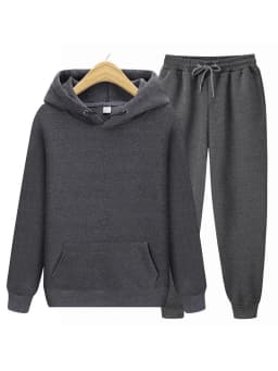2024 new Men's ladies casual wear suit sportswear suit solid color pullover + pants suit autumn and winter fashion suit