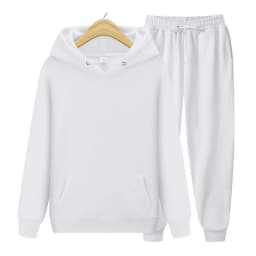2024 new Men's ladies casual wear suit sportswear suit solid color pullover + pants suit autumn and winter fashion suit