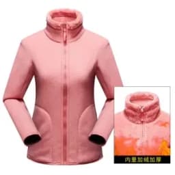Women Pullover Sweatshirts Winter Unisex Reversible Hoodie Warm Polar/Coral Fleece Hooded Jacket Ladies Flannel Coat Hoody