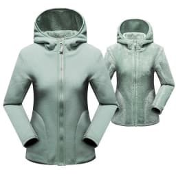 Women Pullover Sweatshirts Winter Unisex Reversible Hoodie Warm Polar/Coral Fleece Hooded Jacket Ladies Flannel Coat Hoody