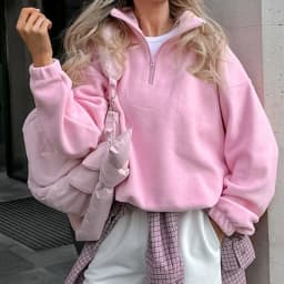 Original Fall Winter Lamb Fleece Hoodie Women Casual Loose Thick Zipper Long Sleeve Lapel Pullover Top Lady Hoodies Streetwear