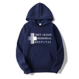 Grey's Anatomy Hoodie Grey Sloan Memorial Hospital Hoodies Unisex Long Sleeve Hooded Sweatshirt TV Show Pullover Casual Clothes