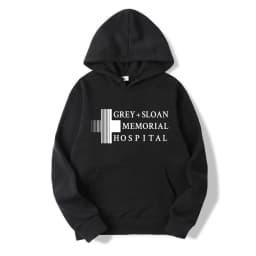 Grey's Anatomy Hoodie Grey Sloan Memorial Hospital Hoodies Unisex Long Sleeve Hooded Sweatshirt TV Show Pullover Casual Clothes