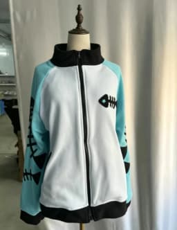 Japanese Kawaii Fish Bone Long Sleeve Detachable Hood Women Zipper Y2k Aesthetic Streetwear Hoodies Harajuku Zipper Sweatshirt