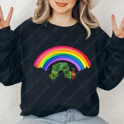 The Very Hungry Caterpillar Sweatshirt Cute Fnny Hungry Caterpillar Bookish Pullovers Man Women Retro Trend Cool Street Hoodies