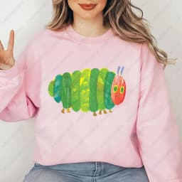 The Very Hungry Caterpillar Sweatshirt Cute Fnny Hungry Caterpillar Bookish Pullovers Man Women Retro Trend Cool Street Hoodies