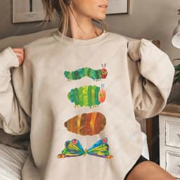 The Very Hungry Caterpillar Sweatshirt Cute Fnny Hungry Caterpillar Bookish Pullovers Man Women Retro Trend Cool Street Hoodies