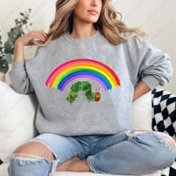 The Very Hungry Caterpillar Sweatshirt Cute Fnny Hungry Caterpillar Bookish Pullovers Man Women Retro Trend Cool Street Hoodies
