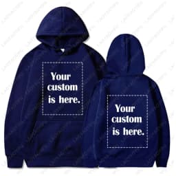 Customized Text Personalized Hoodies Warming Long Sleeve Sweatshirt Student Casual Custom Printed Text DIY Hoodie Fashion Tops