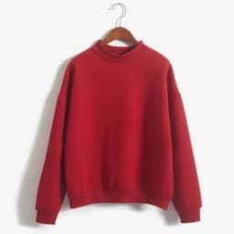 Woman Sweatshirts 2025 Sweet Korean O-neck Knitted Pullovers Thick Autumn Winter Candy Color Loose Hoodies Solid Womens Clothing