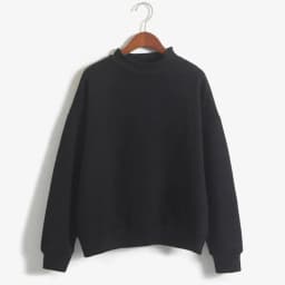 Woman Sweatshirts 2025 Sweet Korean O-neck Knitted Pullovers Thick Autumn Winter Candy Color Loose Hoodies Solid Womens Clothing