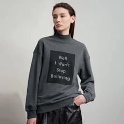 AMII Woman Sweatshirts 2025 Autumn New Minimalist Turtleneck Top Women Loose Knitted Christmas Cotton Female Sweatshirt 12544006