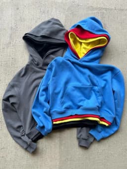 26 Spring Street Style: Three-Layer Color-Striped Surface Y2K Style Personalized Pullover Hoodie for Campus Street Style Photogr