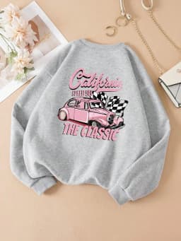 California The Classic Printed Tracksuit Women Basic Fashion All Match Hoodie Graphic Funny Hoodies Harajuku Original Sweatshirt