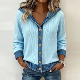 Y2K Clothes Hoodies New Plaid Print Hooded Sweatshirts Woman Retro Patchwork Button Top Cardigan Autumn Long Sleeve Coat Jackets