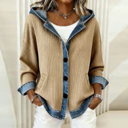 Y2K Clothes Hoodies New Plaid Print Hooded Sweatshirts Woman Retro Patchwork Button Top Cardigan Autumn Long Sleeve Coat Jackets