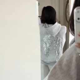 Shiny Wing Print Hoodie Women's Loose Long Sleeve Pullovers Tops Tight Yoga Pants 2025 New Two Piece Set Versatile Lady Outfits