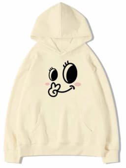 Winter Thick Kawaii Hoodies Women Warm Long Sleeve Loose Cute Sweatshirt Fashion Female Preppy Style Casual Sweet Outwear Tops