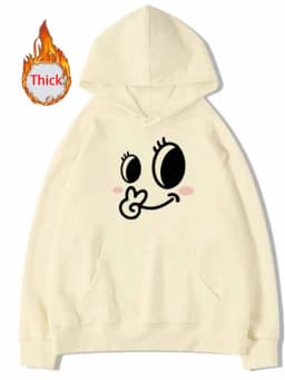 Winter Thick Kawaii Hoodies Women Warm Long Sleeve Loose Cute Sweatshirt Fashion Female Preppy Style Casual Sweet Outwear Tops