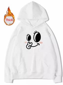 Winter Thick Kawaii Hoodies Women Warm Long Sleeve Loose Cute Sweatshirt Fashion Female Preppy Style Casual Sweet Outwear Tops