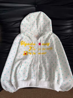 Kawaii Dot Letter Hoodies Women Loose Fashion Preppy Style Cute Sweet Sweatshirts Fall Chic Causal Lady Long Sleeve Pockets Tops