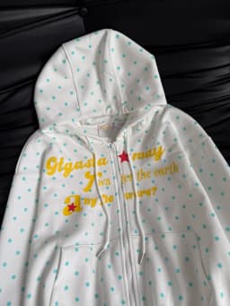 Kawaii Dot Letter Hoodies Women Loose Fashion Preppy Style Cute Sweet Sweatshirts Fall Chic Causal Lady Long Sleeve Pockets Tops
