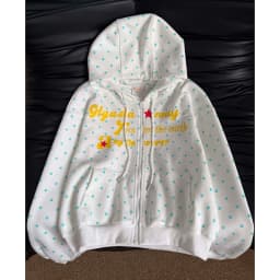 Kawaii Dot Letter Hoodies Women Loose Fashion Preppy Style Cute Sweet Sweatshirts Fall Chic Causal Lady Long Sleeve Pockets Tops