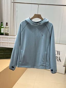 Thickened Fleece Hoodie Unisex Half High Collar Sweatshirt Sporty Autumn Winter Padded Jacket Youth Polyester Long Sleeve Hooded