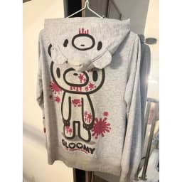 Subculture Blood Powder Violent Bear Zip Up Hoodie Loose Anime Hoodies Women Fleece Sweatshirt Top Harajuku Shibuya Jacket