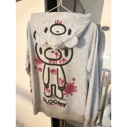 Subculture Blood Powder Violent Bear Zip Up Hoodie Loose Anime Hoodies Women Fleece Sweatshirt Top Harajuku Shibuya Jacket