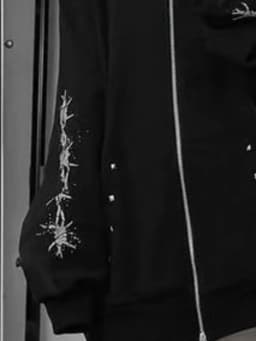 Autumn Gothic American Retro Zipper Hoodie Jacket Women Embroidery Letter Design Sweatshirt Harajuku 2000s Warm Tops Clothes