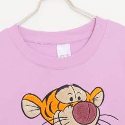 Dopamine Pink Cotton Fleece Lined Embroidered Oversized Sweatshirt Cartoon Letter Design Comfortable Fit round Neck Long Sleeve