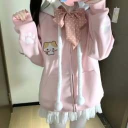 Sweet Embroidery Cute Harajuku Sweet Jackets Long Sleeve Cardigan Coat Women 2026 Spring New Hoodie Sweatshirts Mujer