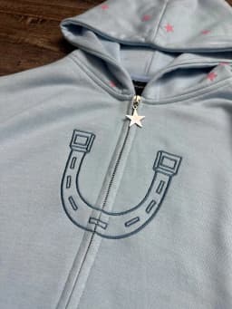 JoJo SBR Johnny Joestar Hoodie Anime Zip Up Jacket Y2K Aesthetic Star Print Oversized Casual Streetwear Sweatshirt