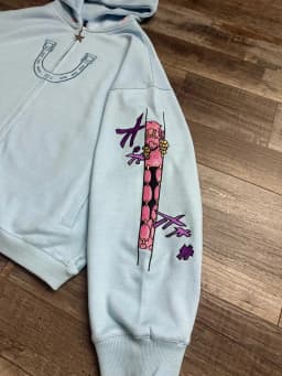 JoJo SBR Johnny Joestar Hoodie Anime Zip Up Jacket Y2K Aesthetic Star Print Oversized Casual Streetwear Sweatshirt