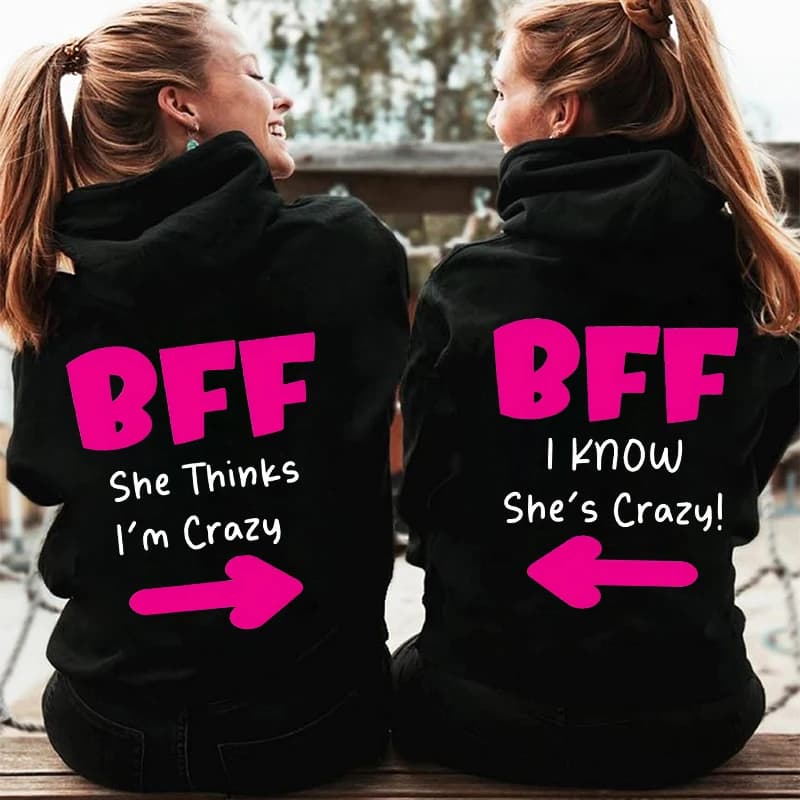Best Friend Matching Hoodies for Bestie Funny Bestie Trip Hoodie Trendy Girls Vacation Hoodie BFF Zipper Hoodie Besties Outfits