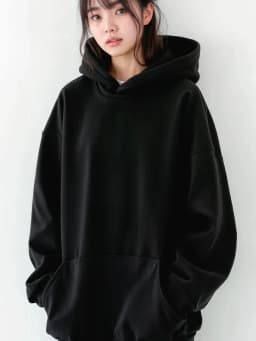 Retro Oversized Hoodie Women's Thickened Fleece Print Casual Street Style Long Sleeve round Neck Sweatshirt for Commuting