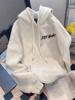 Thick Kawaii Hoodies Women Fashion Cartoon Warm Preppy Style Cute Pullover Fall Winter Female Long Sleeve Chic Casual Ins Tops