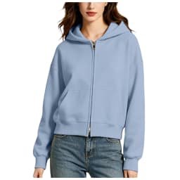 Oversize Women Zip Up Hoodies Casual Solid Hooded Sweatshirt With Pockets Spring Autumn Loose Hoodie Jacket Coat Streetwear
