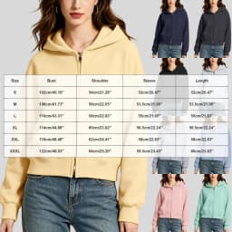 Oversize Women Zip Up Hoodies Casual Solid Hooded Sweatshirt With Pockets Spring Autumn Loose Hoodie Jacket Coat Streetwear
