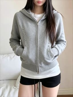 American Hooded Long Sleeve Jacket Women Autumn Winter Casual Coat Loose Cardigan Tops Harajuku Y2k Zipper 2025 Fashion New
