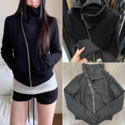 American Hooded Long Sleeve Jacket Women Autumn Winter Casual Coat Loose Cardigan Tops Harajuku Y2k Zipper 2025 Fashion New