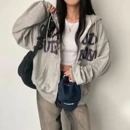 Women Sweatshirt Hoodie Clothes Y2k 2025 Fall New Hoodies Women High Street Harajuku Retro Hip Hop Zip Up Hoodie Loose Hoodie