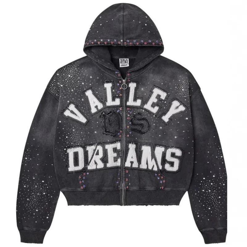 valley dreams hoodie Dark Style Men's and Women's Loose Casual Design with a Sense of Hygiene, Hooded Sweatshirt and Retro Style