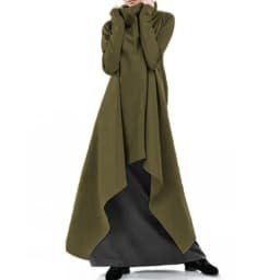 Women's Loose Irregular Long Hoodie Spring Autumn Fashion High Collar Long Sleeves Pullover Ladies Loose Comfortable Sweatirt